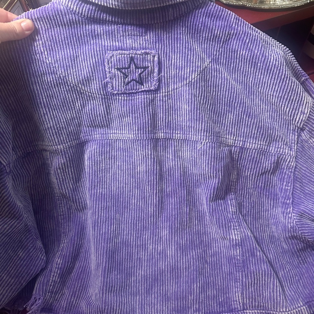 POL Purple Corduroy Jacket - Picture 6 of 8